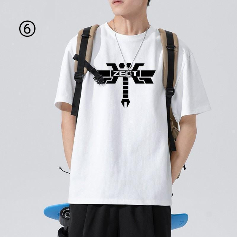シンプル　おすすめ プリントロゴ 半袖 Tシャツ-A2656