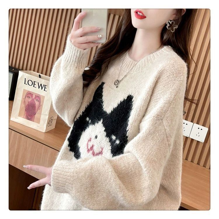 大好評 美人度アップ 目を奪われる 柔らかくて優しい印象 3色選択 ニットトップスE-9990