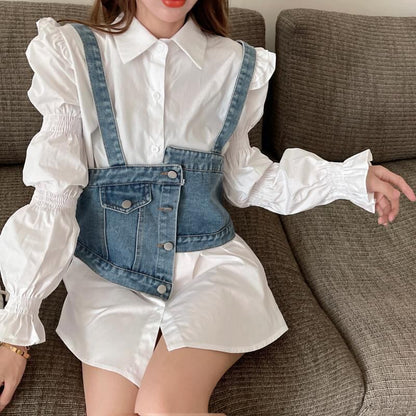 デニム デザイン 絶対欲しい 着心地良い カジュアル スウェットE-10785