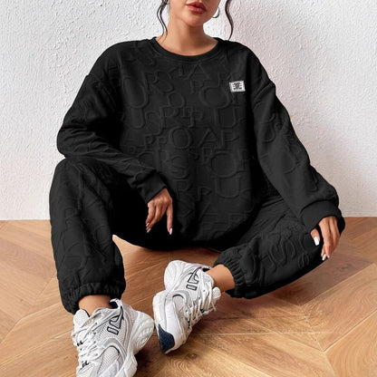 着回し力抜群 おしゃれ度高め デザイン性抜群 着心地良い 4色選択 トップス+パンツセット E-10483