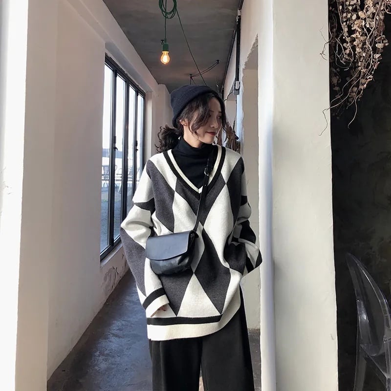 今季マストバイ 知的 美人度アップ  2色 ハーフジップニットE-12480