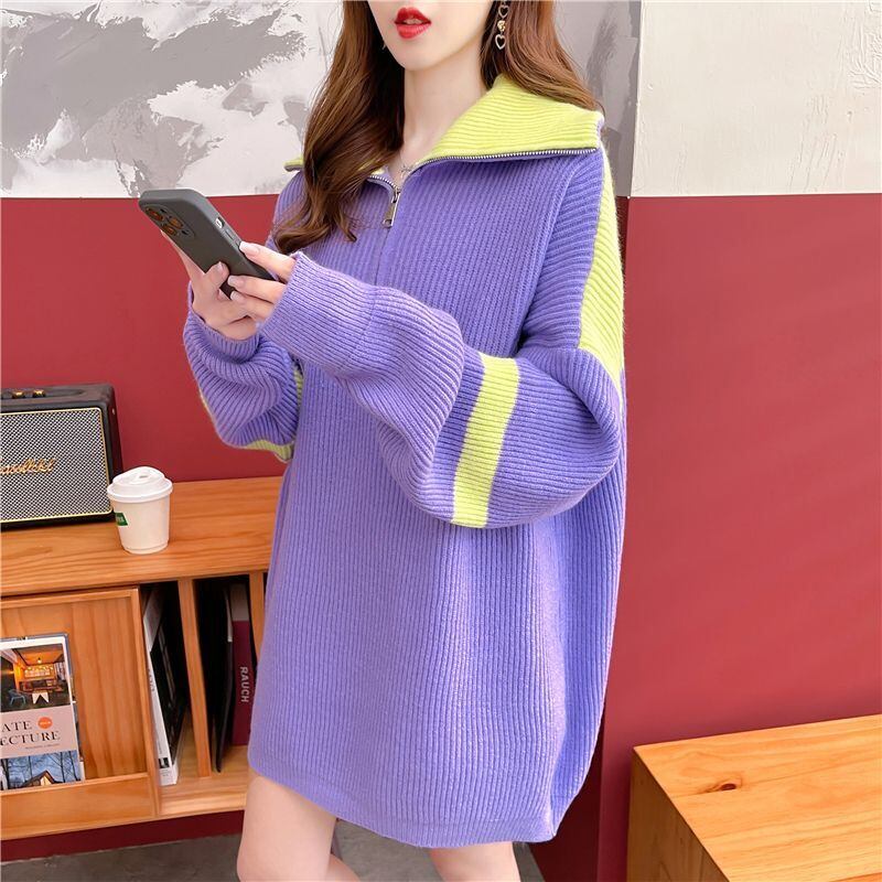 絶対流行 気質アップ 柔らかくて優しい印象 5色選択 ニットトップスE-9698