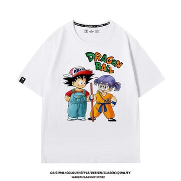 【人気商品再入荷】主役級 カジュアル スタイルアップ効果抜群 キュート ルーズ プリント全6色 半袖TシャツE-13479