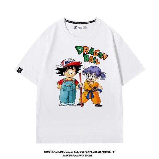 【人気商品再入荷】主役級 カジュアル スタイルアップ効果抜群 キュート ルーズ プリント全6色 半袖TシャツE-13479