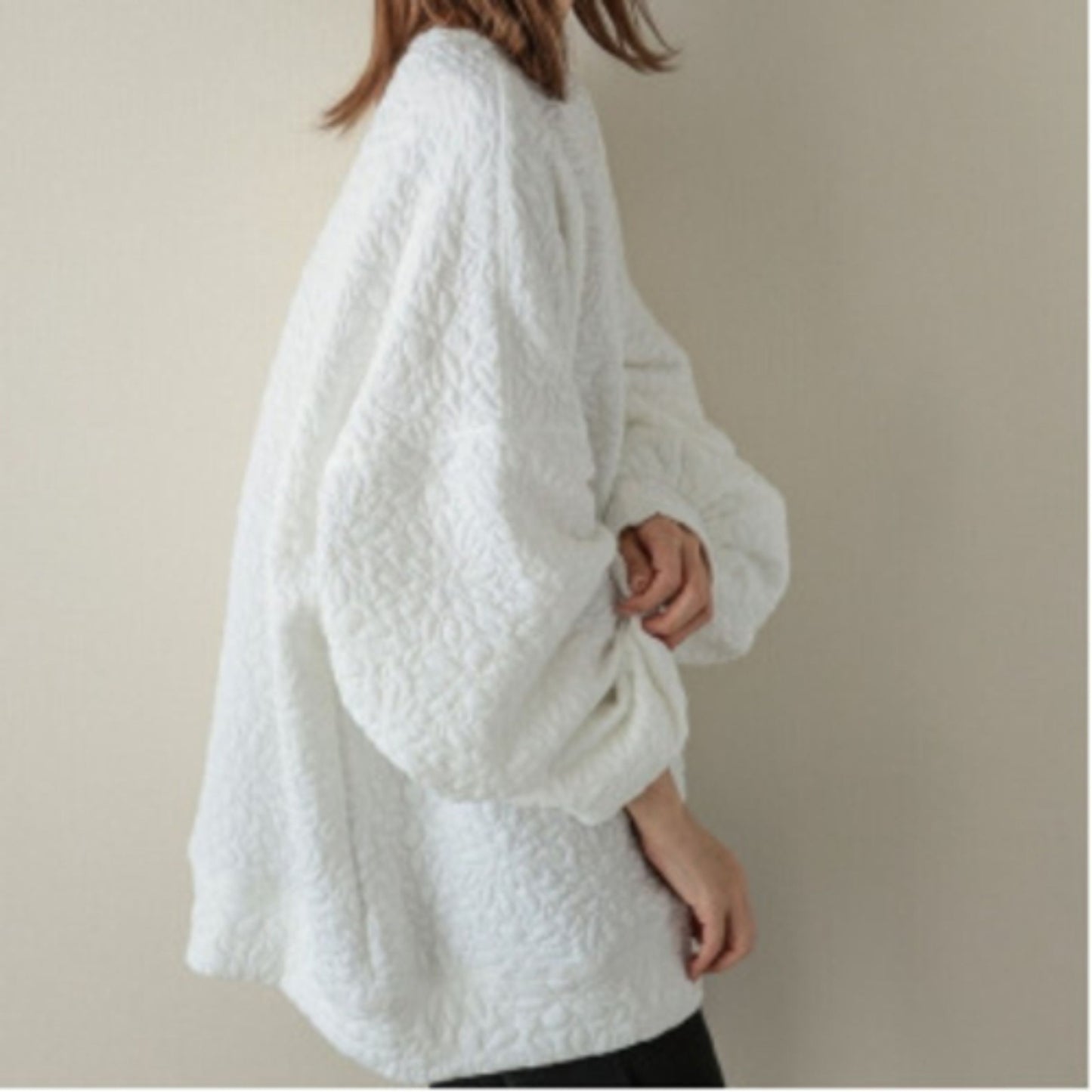 主役級 キュート  柔らかくて優しい印象  カジュアル   3色 スウェット  E-12215