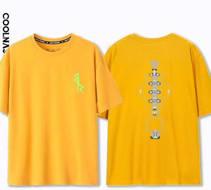 定番シンプル　好感度UP  売れ筋   おすすめ プリントロゴ 半袖 Tシャツ-A2509