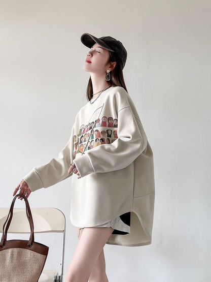 着回し力抜群 Eweet系可愛い オシャレデザイン スウェットE-10565