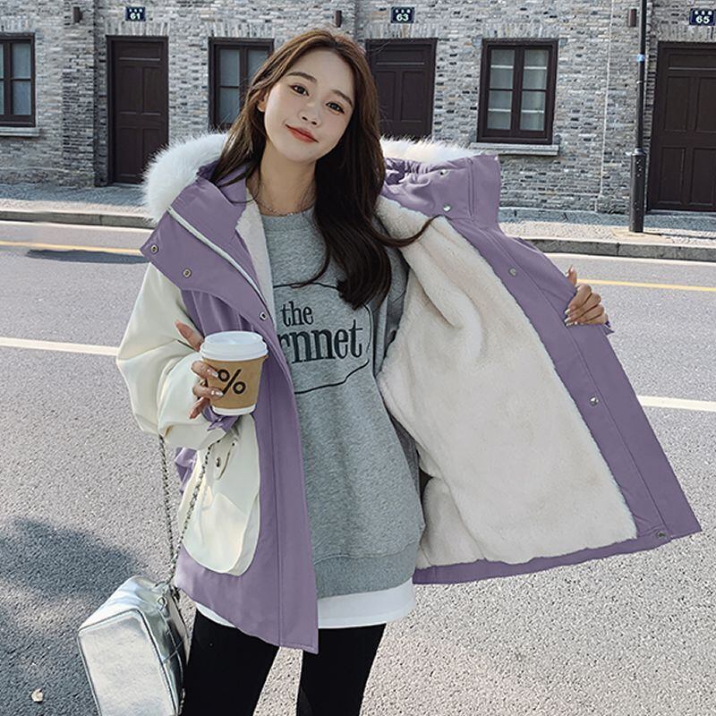 大活躍 デザイン 冬服 気質アップ 切り替え ダウンジャケット E-10047