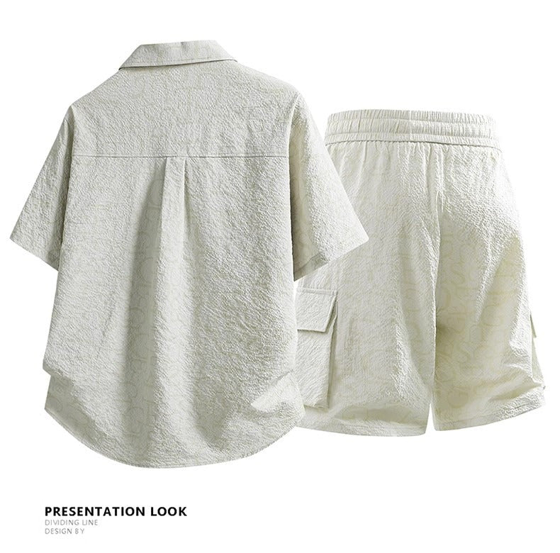 人気トレンド カジュアル 男女兼用 Tシャツ & ショーツ セットアップ E-80075
