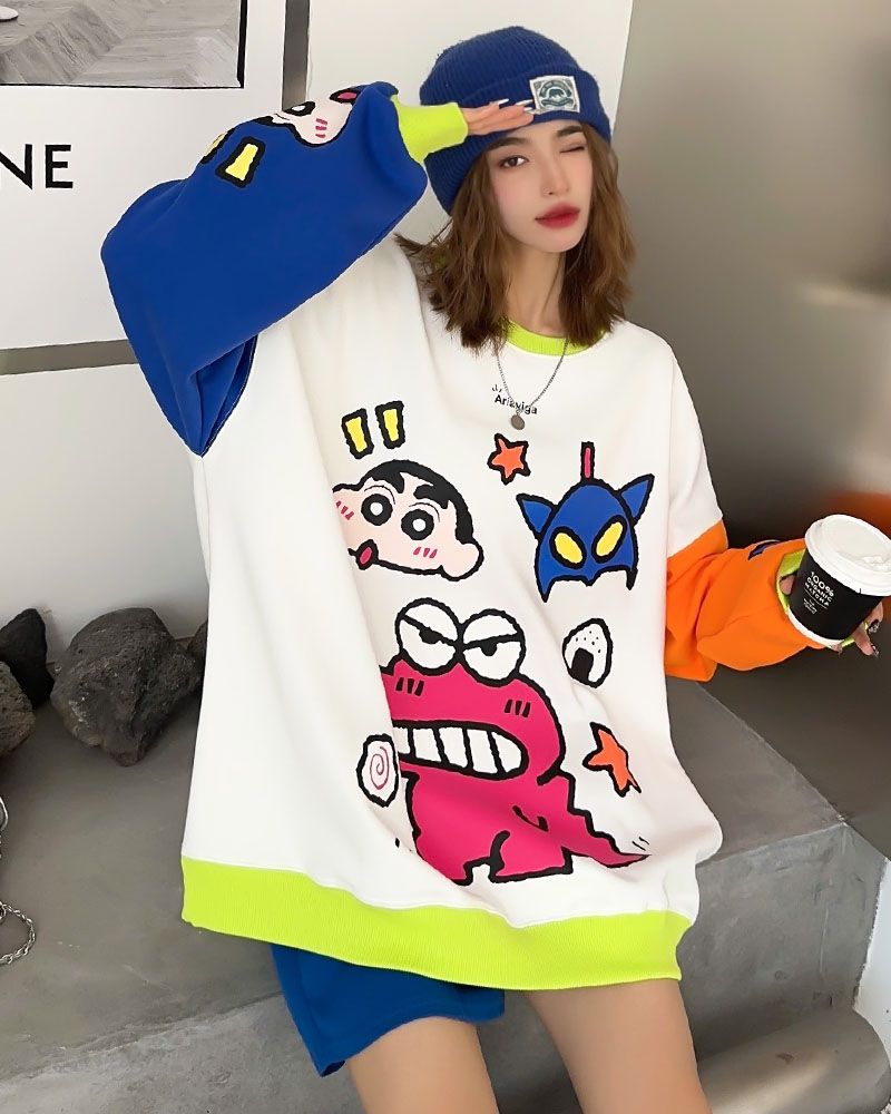 超人気 着回し力抜群 ファッション感満々 カラーマッチング 切り替え  全2色  パーカー -A1516