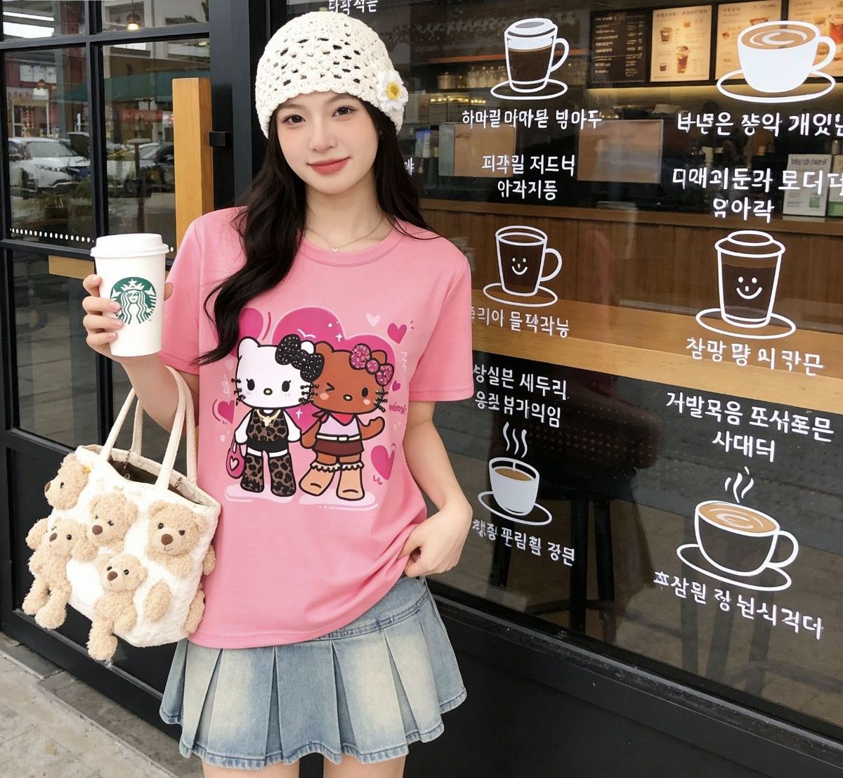 売れ筋 カジュアル プリント Tシャツ E-13472