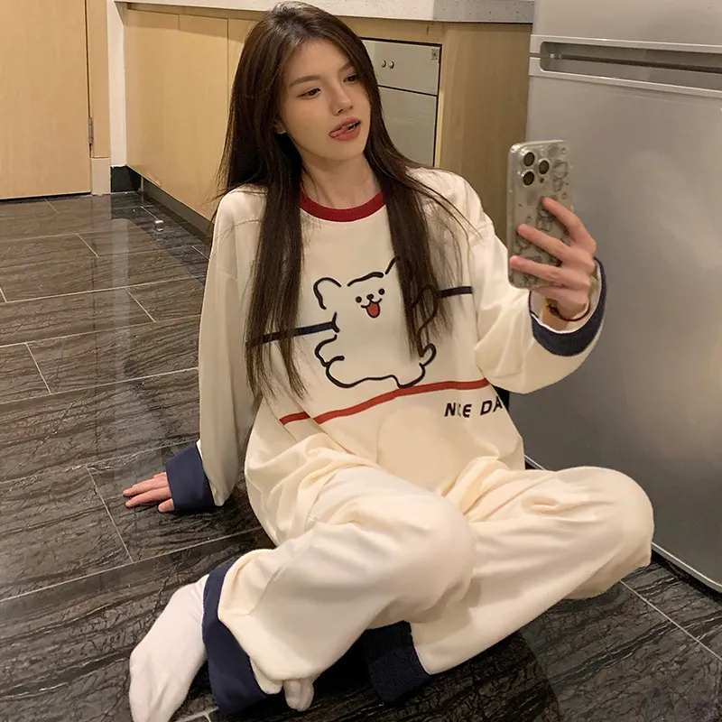 着回し力抜群 着心地良い 柔らかくて優しい印象 3種選択 トップス+パンツセット パジャマE-10922