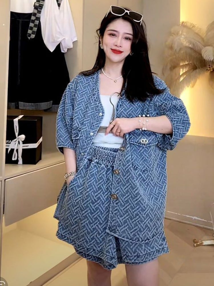 レトロ ジャケット＋ショートパンツ 高級感溢れる セットアップE-6718