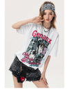男女兼用 大人気 プリント 半袖 Tシャツ F-13577