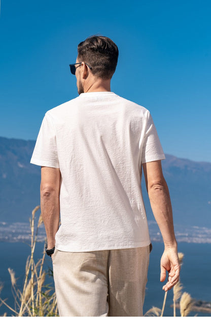 品質のいい 肌触りよい シンプル Tシャツ E-80095