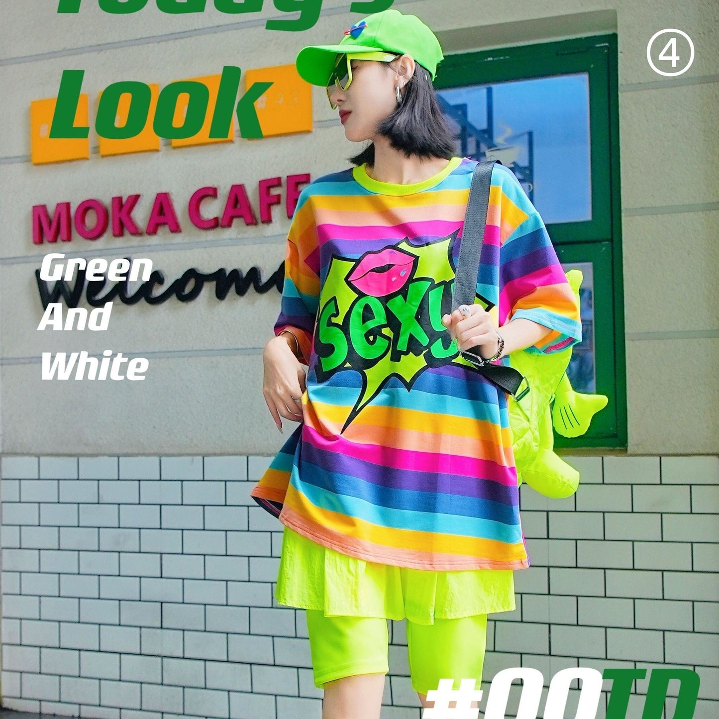 大活躍 ファッション 超人気 個性派 ルーズ 半袖シャツE-6758