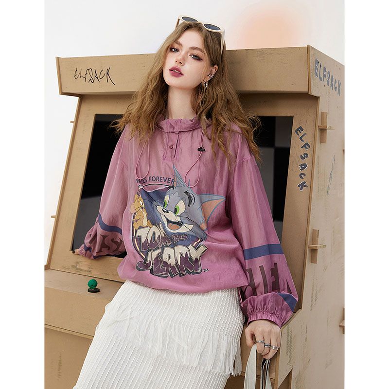 話題沸騰中 個性的なデザイン 一目惚れ 日焼け対策 グラデーション パーカー -A1103