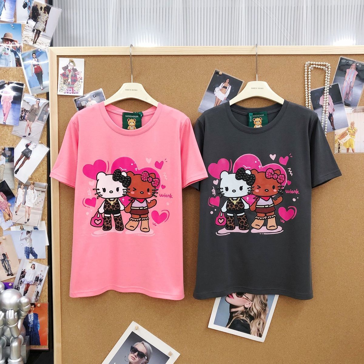 売れ筋 カジュアル プリント Tシャツ E-13472