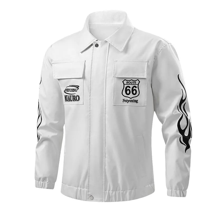 好感度100％  切り替え 2色選択 男女兼用 レザー ジャケットE-12549