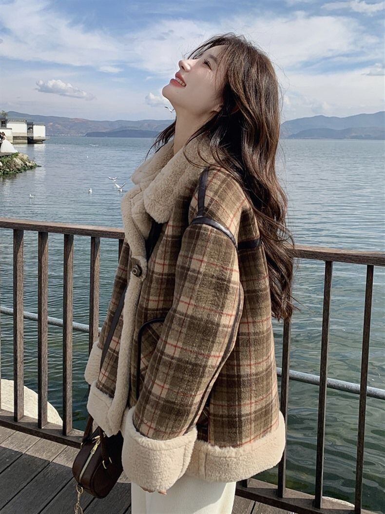 優しい雰囲気 海外トレンド上質 ファッション 2色 ダウンジャケット E-10324