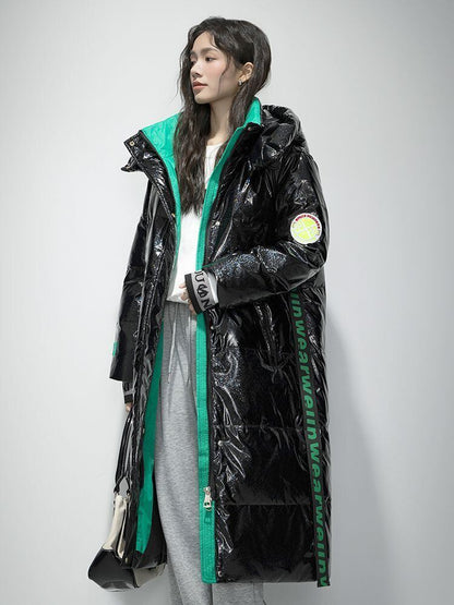 取り入れたい スタイルアップ ファッション フード付きジッパーコート E-10317