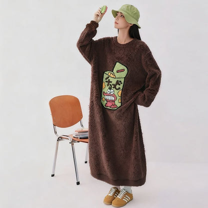 主役級 柔らかな肌触りで着心地も楽ちん！コーラルベルベットパジャマ女性冬プラスベルベットと厚みのある パジャマE-12915