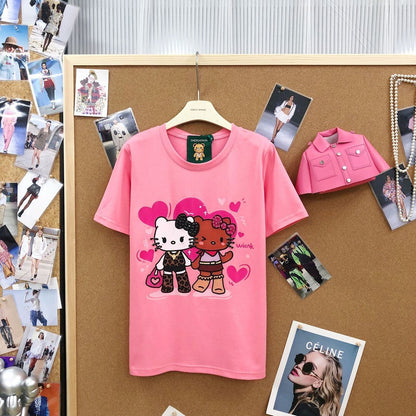売れ筋 カジュアル プリント Tシャツ E-13472
