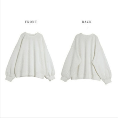 主役級 キュート  柔らかくて優しい印象  カジュアル   3色 スウェット  E-12215