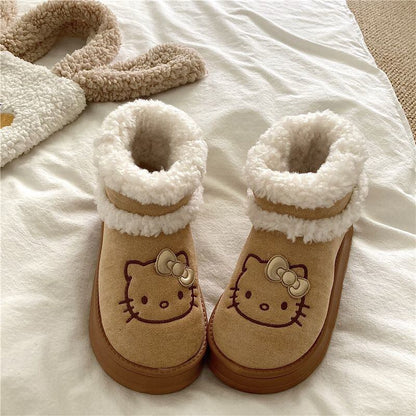 季節の単品 スノーブーツ Eweet系可愛い ファーシューズ レディース靴 2色選択可 E-10657