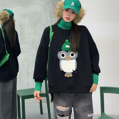 着回し力抜群　絶対流行  個性的なデザイン トレンドアイテム 2色選択 スウェットE-12316