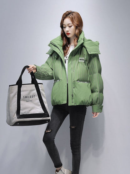 圧倒的セクシー フード付きジッパーコート 4色選択 E-10052