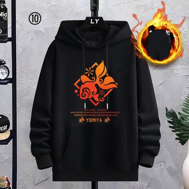 【裹起毛】好感度UP 今季マストバイ 美人度アップ パーカー-A1969