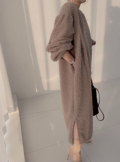 好感度UP 気質アップ 柔らかくて優しい印象 4色選択 ニットスカートE-10026