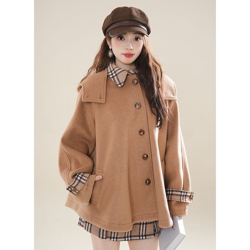 美人度アップ おしゃれ度高め 気質 ウールコート E-10128