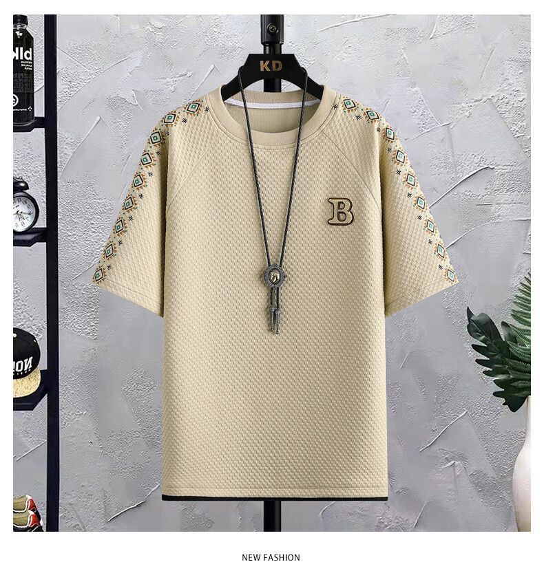 男女兼用 新作 半袖 カジュアル Tシャツ & ショーツ セットアップ E-80006