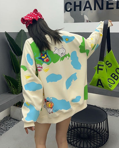 絶対流行 都市ファッショ オシャレ デザイン プリント 大人可愛い  全3色  パーカー -A1512