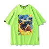 男女兼用 カジュアル プリント 半袖 Tシャツ F-13569