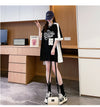 絶対流行 個性的なデザイン 一目惚れ 2色選択可 プリント  Tシャツ カットソー＜ins-8279＞