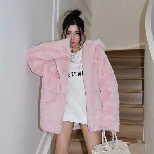 取り入れたい 売り切れ必至  立体フェイクバックパックデザイン 5色展開 ボアジャケットE-12715