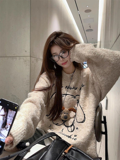 主役級の存在感！絶対欲しい 肌触り抜群 高見えデザイン ニットトップスE-9914