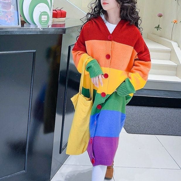 美人度アップ  長袖 切り替えカーディガンE-10145