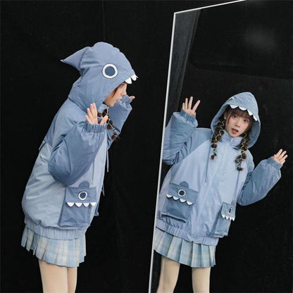 【半額！期間限定！！】大人可愛い スタイルアップ ファッション 2色選択 フード付きジッパーコート E-10037