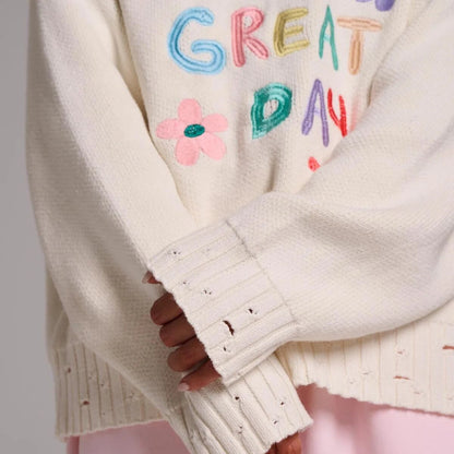 優れた品質 ファッション 知的な雰囲気と女性らしい華やかさもあり 2色選択 ニットトップスE-10694