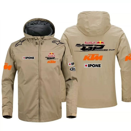 主役級 秋冬服 防寒  撥水加工 男女兼用 5色 レーシングチームのナイロンジャケットE-12495