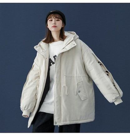 ユニセックス暖かいパンダプリントダウンジャケット  3色 E-5760