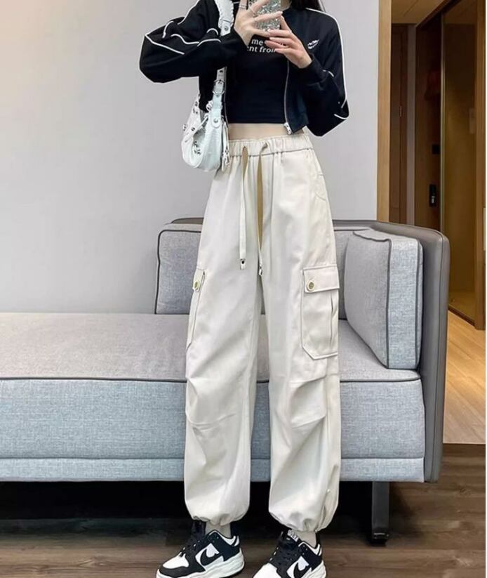 好感度UP プラスベルベット 柔らかな肌触りで着心地も楽ちん！ 5色選択 ルーズストレートカジュアルパンツ E-6825