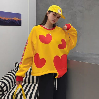 個性派 キュート  柔らかくて優しい印象  カジュアル   4色 スウェット  E-12206