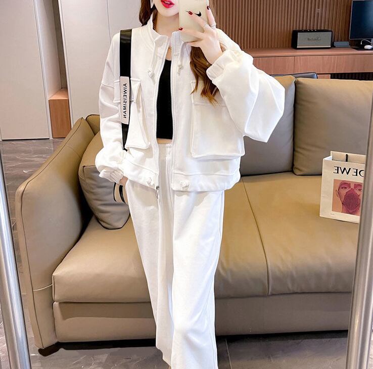 今季マストバイ 着心地良い 定番シンプル 3色選択 トップス+パンツセット E-9497