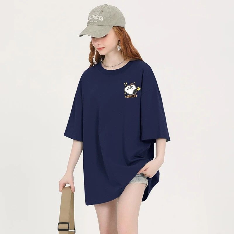 大人可愛い プリント ファッショ 半袖 Tシャツ E-13454