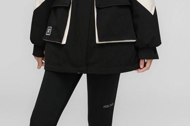 ファッション 4色選択 スタイルアップ フード付きジッパーコート E-10012